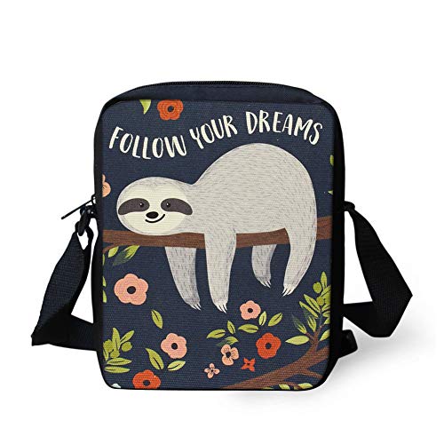 Belidome Sunflower Casual Cute Messenger Bag Small Crossbody Shoulder Mini Bags, Folgen Sie Ihren Träumen, Einheitsgröße von Belidome