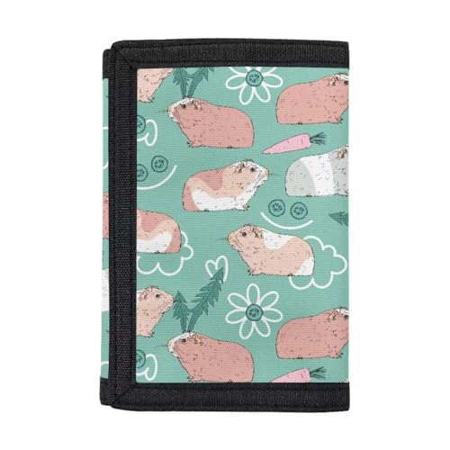 Belidome Trifold Geldbörse für Frauen Geldbörse Clutch Bag, Meerschweinchen von Belidome