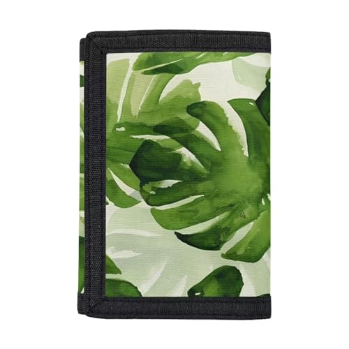 Belidome Trifold Geldbörse für Frauen Geldbörse Clutch Bag, Monstera von Belidome