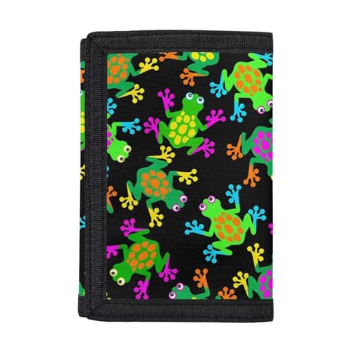 Belidome Trifold Wallet Changes Geldbörse Handtasche für Reisen, frosch von Belidome