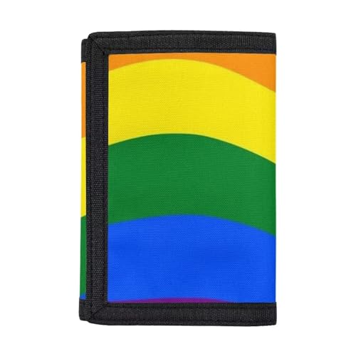 Belidome Trifold Wallet Coin Purse Card Holder Organizer, Lgbt Regenbogen von Belidome