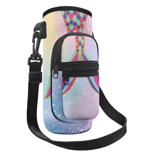 Belidome Wasserflaschenhalter Tasche mit Gurttaschen für Kinder und Jungen, Meerjungfrauen-Stil, Einheitsgröße von Belidome