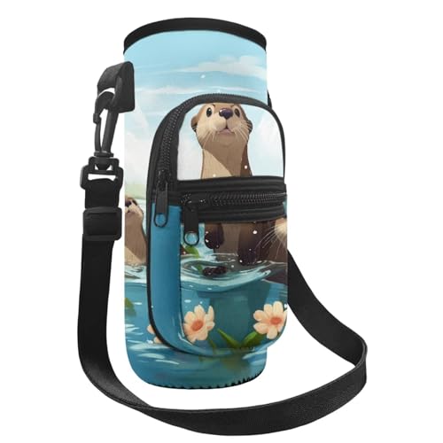 Belidome Wasserflaschenhalter Tasche mit Gurttaschen für Kinder und Jungen, otter, Einheitsgröße von Belidome