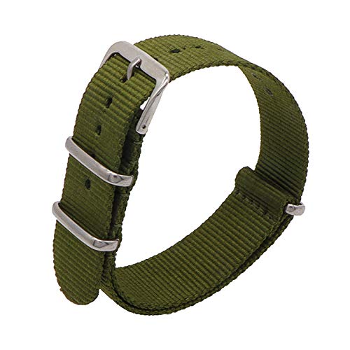 18mm/20mm/22mm Armee Sport NATO Armband Stoff Nylon Armband Schnalle Gürtel Uhrenarmbänder Bunte Regenbogen, 18mm von Believewang