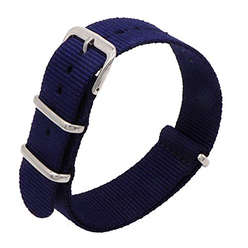 18mm/20mm/22mm Armee Sport NATO Armband Stoff Nylon Armband Schnalle Gürtel Uhrenarmbänder Bunte Regenbogen, 18mm von Believewang