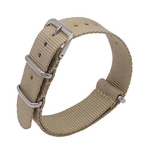 18mm/20mm/22mm Armee Sport NATO Armband Stoff Nylon Armband Schnalle Gürtel Uhrenarmbänder Bunte Regenbogen, 18mm von Believewang