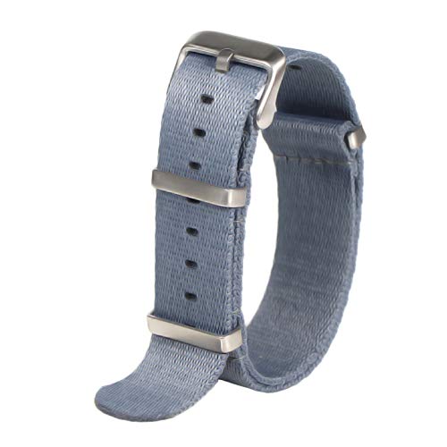 20mm/22mm Seatbelt-Uhrenarmband Nylon NATO Armband Military Uhr Uhren Ersatzband, 22mm von Believewang