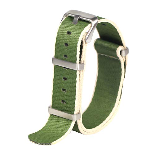 20mm/22mm Seatbelt-Uhrenarmband Nylon NATO Armband Military Uhr Uhren Ersatzband, 22mm von Believewang