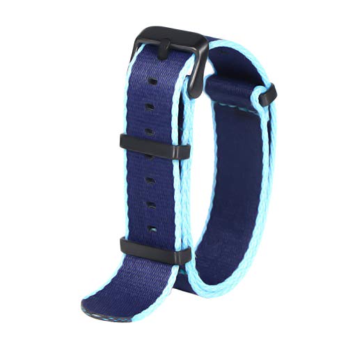 20mm/22mm Seatbelt-Uhrenarmband Nylon NATO Armband Military Uhr Uhren Ersatzband, 22mm von Believewang