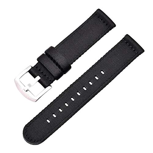 Atmungsaktiv Woven Nylon-Uhrenarmband 18mm/20mm/22mm/24mm Leichte Canvas Uhrenarmbänder Sport, 20mm von Believewang