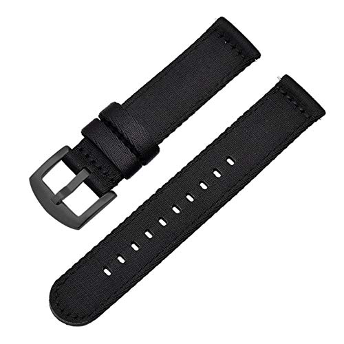 Atmungsaktiv Woven Nylon-Uhrenarmband 18mm/20mm/22mm/24mm Leichte Canvas Uhrenarmbänder Sport, 22mm von Believewang