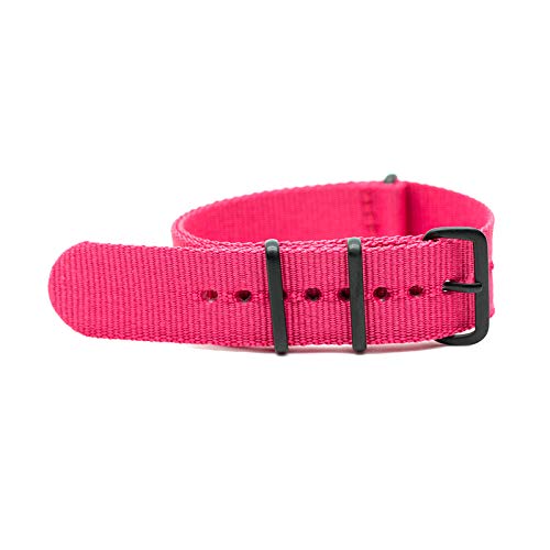 Breathable Segeltuch-Uhrenarmband 18mm/20mm/22mm/24mm Nylongürtel für Männer/Frauen Ersatz-Armband, 22mm von Believewang