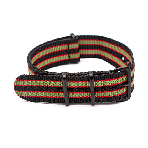 Breathable Segeltuch-Uhrenarmband 18mm/20mm/22mm/24mm Nylongürtel für Männer/Frauen Ersatz-Armband, 24mm Breathable Segeltuch-Uhrenarmband 18mm/20mm/22mm/24mm Nylongürtel für Männer/Frauen Ersatz-Armband, 24mm von Believewang