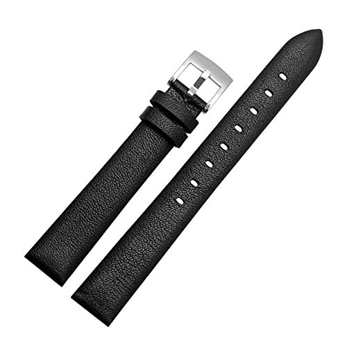 Echte Lederband Frauen 12mm/13mm/14mm/16mm Uhr-Ersatz Gürtelschnalle Pin-Bügel, 13mm von Believewang