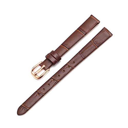 Echter Lederband Ersatz Gürtel Lady Small Size-Kuh-Leder-Armband 6mm/8mm/10mm, 8mm von Believewang