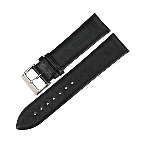 Echtes Leder-Armband-Uhr-Zubehör Uhrenarmband 12mm-24mm Plain Weave-Bügel-Uhr-Zubehör, 22mm von Believewang