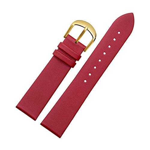 Echtes Leder-Uhrenarmband 10mm-20mm Armband Uhr Ersatz-Gürtel Damen-Armbanduhr Zubehör, 12mm von Believewang