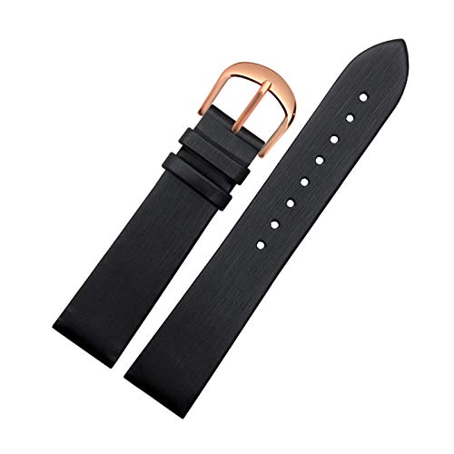 Echtes Leder-Uhrenarmband 10mm-20mm Armband Uhr Ersatz-Gürtel Damen-Armbanduhr Zubehör, 20mm von Believewang