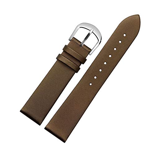 Echtes Leder-Uhrenarmband 10mm-20mm Armband Uhr Ersatz-Gürtel Damen-Armbanduhr Zubehör, 20mm von Believewang