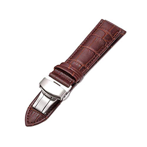 Echtes Leder-Uhrenarmband 12mm-24mm Uhrenarmband Faltschließe Armband Quick Release, 21mm Echtes Leder-Uhrenarmband 12mm-24mm Uhrenarmband Faltschließe Armband Quick Release, 21mm von Believewang