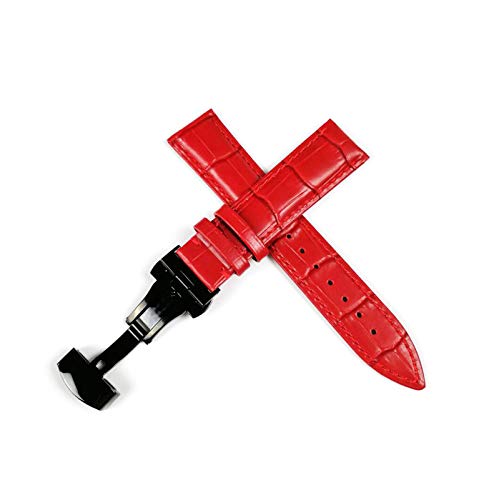 Echtes Lederband Damenuhr Zubehör 12mm/14mm/16mm/18mm/20mm Uhr-Ersatz-Gürtel, 21mm von Believewang