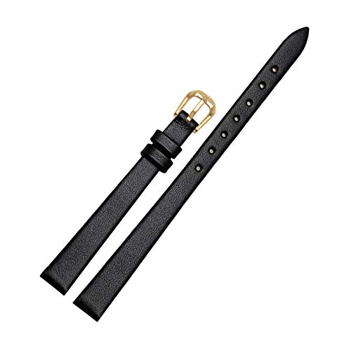 Frauen echtes Leder-Armband Small Size Armband 6mm/8mm/10mm Uhrenarmband weibliche Handgelenk-Band, 10mm von Believewang