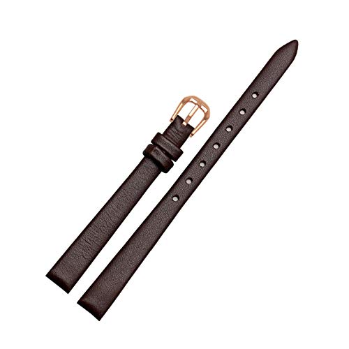 Frauen echtes Leder-Armband Small Size Armband 6mm/8mm/10mm Uhrenarmband weibliche Handgelenk-Band, 12mm von Believewang