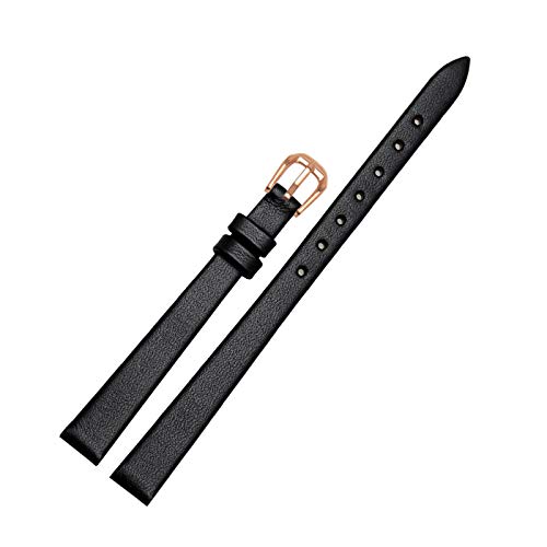 Frauen echtes Leder-Armband Small Size Armband 6mm/8mm/10mm Uhrenarmband weibliche Handgelenk-Band, 6mm von Believewang