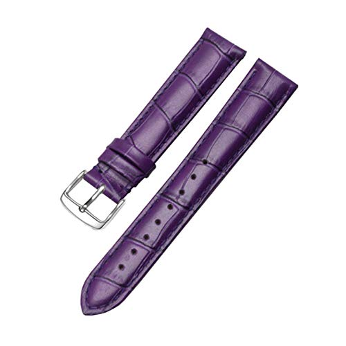 Leder Uhrenarmbänder 12mm-20mm Ersatzband für Männer und Frauen Uhren Zubehör, 15mm von Believewang