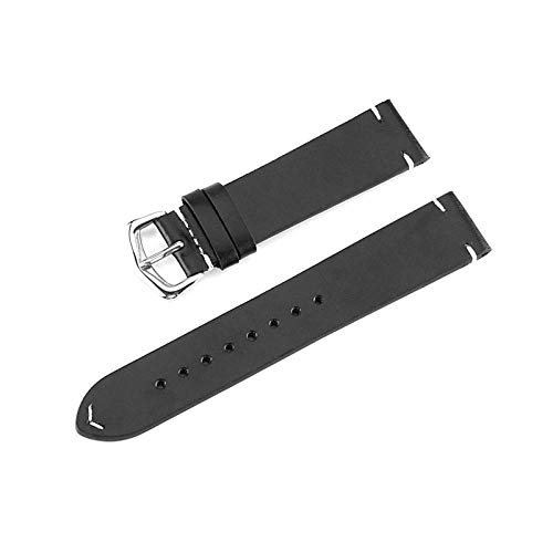 Lederarmband 18mm/19mm/20mm/21mm/22mm/24mm Echtes Leder Armband Retro-Handgelenk-Band, 18mm von Believewang