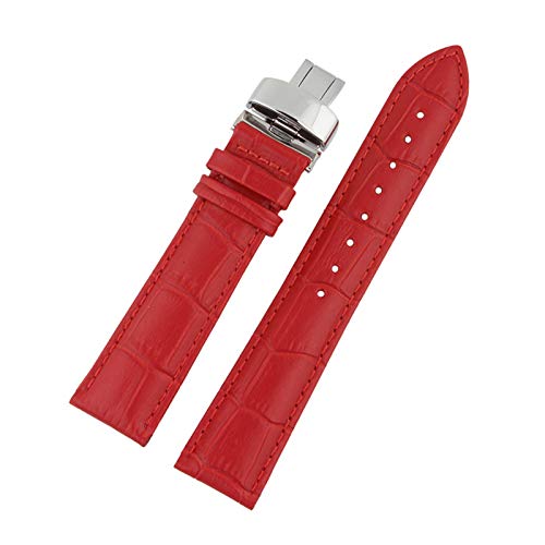 Lederarmband Armband-Bügel-Schmetterlings-Faltschließe Schnalle Armband Zubehör 14mm-24mm, 16mm von Believewang