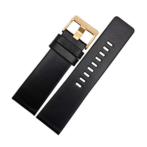 Lederband 22/24/26/28/30mm Armband-Uhrenarmband Dornschliesse Strap Herrenuhr Zubehör, 24mm von Believewang