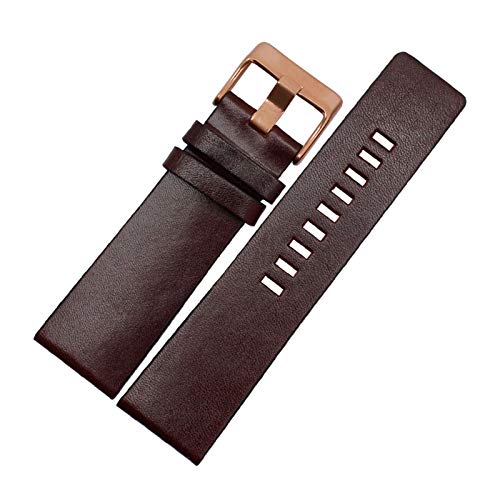 Lederband 22/24/26/28/30mm Armband-Uhrenarmband Dornschliesse Strap Herrenuhr Zubehör, 24mm von Believewang