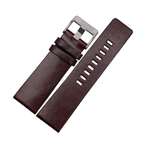 Lederband 22/24/26/28/30mm Armband-Uhrenarmband Dornschliesse Strap Herrenuhr Zubehör, 24mm von Believewang