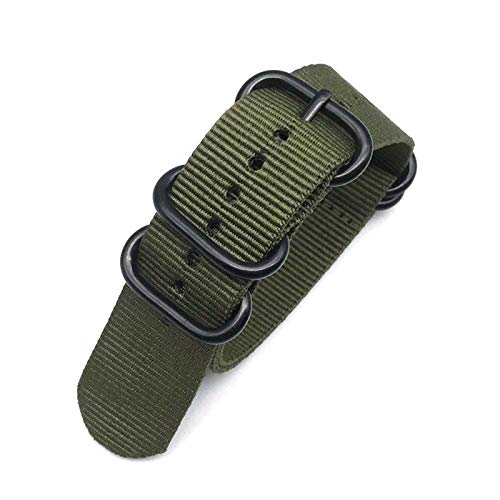 NATO Nylonband 20/22/24mm Armband Militär NATO Stoff Nylon Uhrenarmbänder Woven Straps, 20mm von Believewang