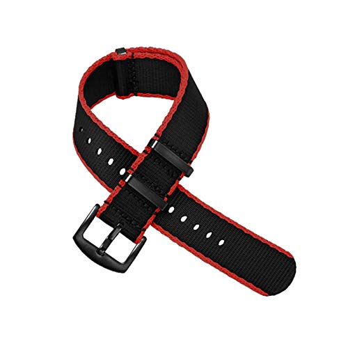 Nylon Seatbelt-Uhrenarmband NATO Armband Military Armband Uhr Ersatz 20mm/22mm, 20mm Zurück Buckle von Believewang