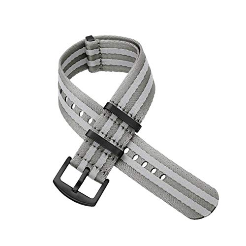 Nylon Seatbelt-Uhrenarmband NATO Armband Military Armband Uhr Ersatz 20mm/22mm, 20mm Zurück Buckle von Believewang