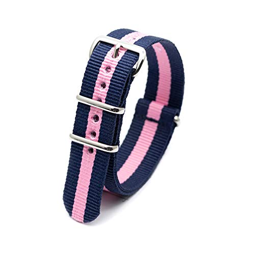 Nylon-Uhrenarmband-Sport-beiläufige Straps Ersatz für Männer Damen-Armbanduhr Accessories18mm-24mm, 20mm von Believewang