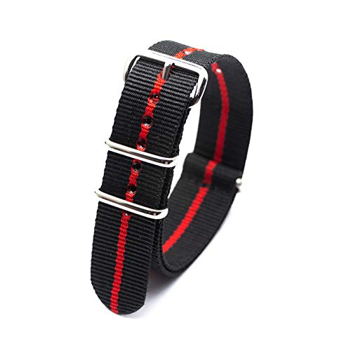 Nylon-Uhrenarmband-Sport-beiläufige Straps Ersatz für Männer Damen-Armbanduhr Accessories18mm-24mm, 22mm von Believewang