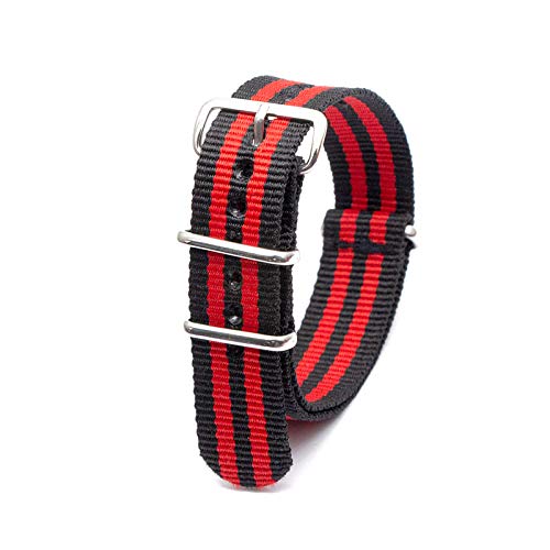 Nylon-Uhrenarmband-Sport-beiläufige Straps Ersatz für Männer Damen-Armbanduhr Accessories18mm-24mm, 24mm von Believewang