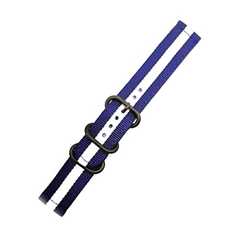 Believewang Quick Release-Uhrenarmband für Männer/Frauen Nylon NATO-Uhrenarmband mit schwarzem Edelstahl Buckle 18mm/20mm/22mm/24mm, 18mm von Believewang