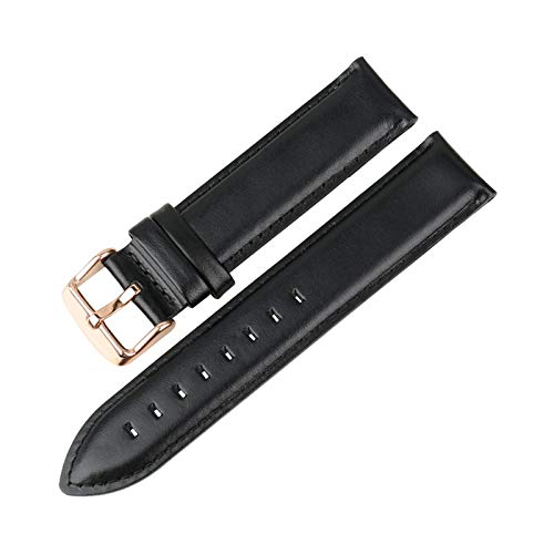 Uhren Zubehör echtes Leder-Uhrenarmband 16mm/17mm/18mm/19mm/20mm Armband, 12mm von Believewang