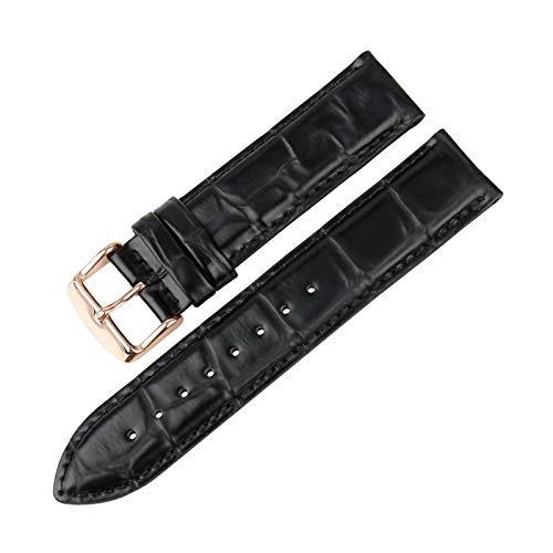 Uhren Zubehör echtes Leder-Uhrenarmband 16mm/17mm/18mm/19mm/20mm Armband, 12mm von Believewang