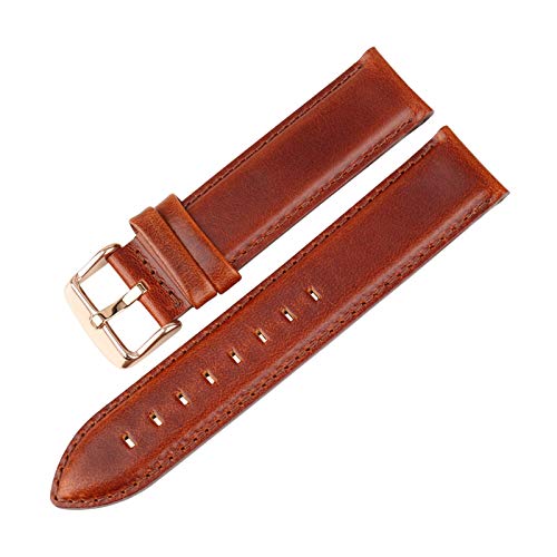 Uhren Zubehör echtes Leder-Uhrenarmband 16mm/17mm/18mm/19mm/20mm Armband, 13mm von Believewang