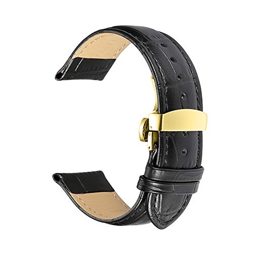 Uhrenarmbänder Lederarmband 18mm 19mm 20mm 21mm 22mm 24mm Uhr-Ersatz-Gürtel, 12mm von Believewang