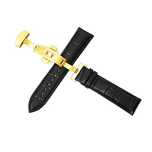 Uhrenarmbänder Lederband 12mm-24mm Armband Double Push Automatik Faltschließe Quick Release, 20mm Uhrenarmbänder Lederband 12mm-24mm Armband Double Push Automatik Faltschließe Quick Release, 20mm von Believewang