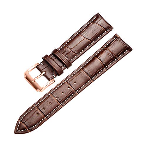 Uhrenarmband Kalb echtes Leder-Uhrenarmband 18mm/20mm/22mm/24mm Uhrenarmband-Zubehör, 16mm von Believewang