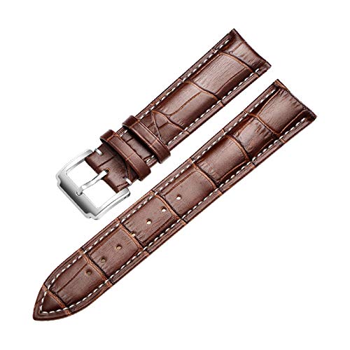 Uhrenarmband Kalb echtes Leder-Uhrenarmband 18mm/20mm/22mm/24mm Uhrenarmband-Zubehör, 16mm von Believewang