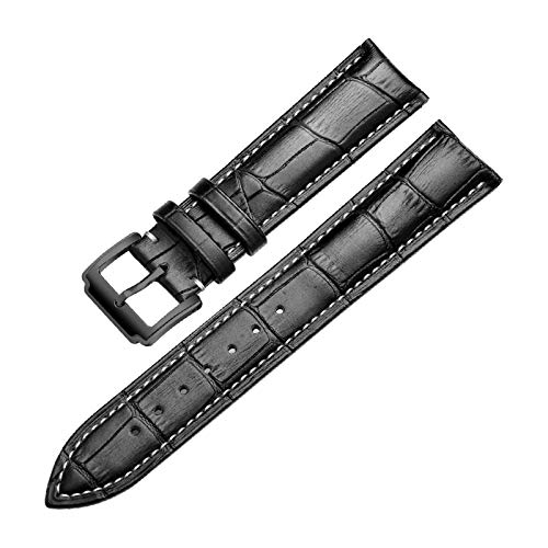 Uhrenarmband Kalb echtes Leder-Uhrenarmband 18mm/20mm/22mm/24mm Uhrenarmband-Zubehör, 22mm von Believewang