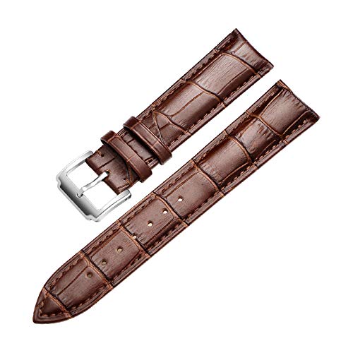 Uhrenarmband Kalb echtes Leder-Uhrenarmband 18mm/20mm/22mm/24mm Uhrenarmband-Zubehör, 24mm von Believewang